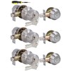 Lanwandeng 3 Sets Keyed Alike Entry Door Knobs and Single