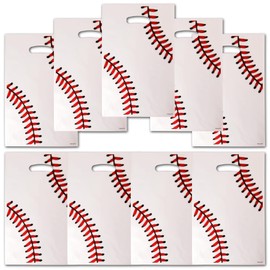 HEPAPATE Baseball Treat Candy Bags, Baseball Goodie Bags, Baseball Party Favors Bags, Baseball Theme Gift Bags for Kids Birthday Party Decorations, 60Pcs