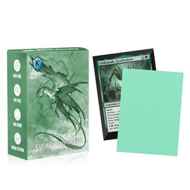 Eucalyptus Green Dual Matte Card Sleeves, Katomula Card Sleeves for MTG, Standard Card Sleeve for MTG, PKM, Flesh & Blood