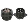Aviation Socket 4 Pin 2.2KW‑5.5KW Alloy Equipment Plug Motors Industrial