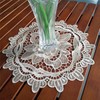 TINWIN Placemat Round Lace Placemats Doily Lace Place Doilies Embroidered