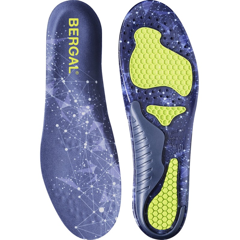 Bergal GelMotion 3 Einlegesohle für Arbeit Comfort Insole, Blue (Blau),