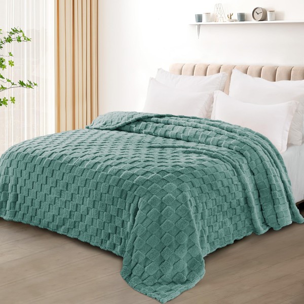 Exclusivo Mezcla King Size Flannel Fleece Blanket, Super Soft and