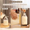 FyndraX Glass Milk Jugs Bottles - Half Gallon / 2Qt