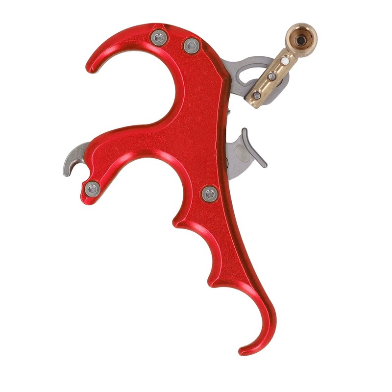 Bow Release Aids Aluminum Alloy Sensitivity Adjustable 4 Fingers Compound
