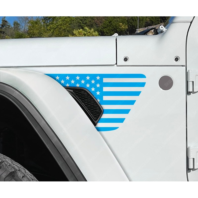 Skull Daddy Graphics Standard Fender Vent Flags Decals Compatible with