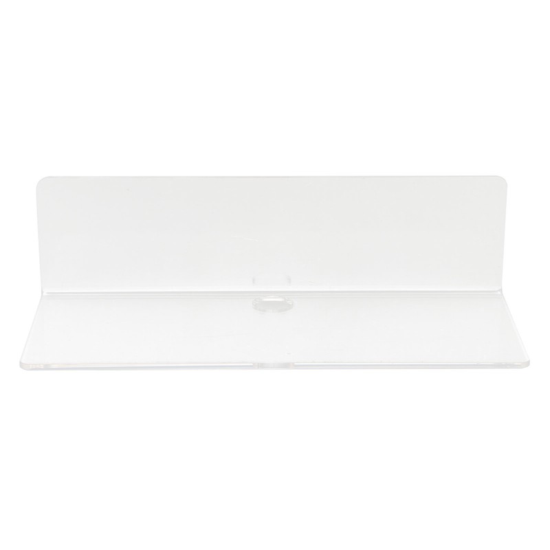 2Pcs Clear Floating Shelf Acrylic Fine Surface Delicate Modern Transparent