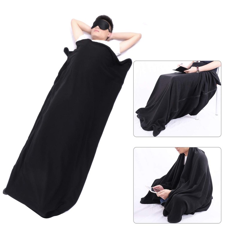 Inner Sleeping Bag, Fleece Blanket, Blanket, Large, Warm, Multi-functional, Kneel,