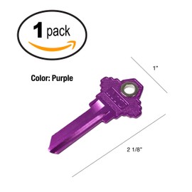 Lucky Line Anodized Purple Lightweight Aluminum Magnetic House Key Schlage (15668)