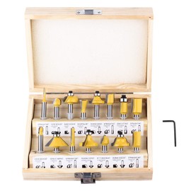 Router Bits Set 1/2 Inch Shank - BAIDETS 12 Pieces Tungsten Carbide Wood Router Bits, Woodwork Tools