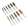 12PCS Bore Brush Copper and Iron 304 Stainless Steel Bristles