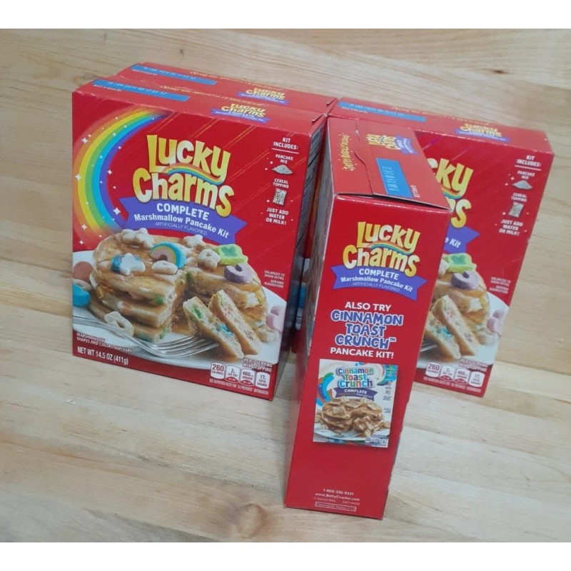 Betty Crocker 4 BOXES: Betty Crocker Lucky Charms Marshmallow Pancake