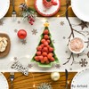 Artoid Mode Plank Trees Deer Ball Christmas Table Runner, Seasonal