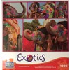 Painted Elephants 1000 Piece Exotics Mega Puzzle