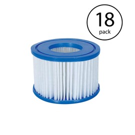 Bestway Spa Filter Pump Replacement Cartridge Type VI for SaluSpa (18 Pack)