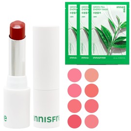 Innisfree Airy Matte Lipstick+ (3 additional green tea masks) / 이니스프리 에어리 매트 립스틱+(그린티 마스크 3매 추가)