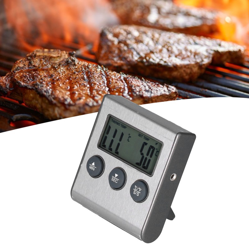 Magnet Design Barbecue Thermometer Food Meat Temperature Meter with Alarm