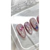 Pink Butterfly Nail Tips - Short Oval / 핑크나비 네일팁