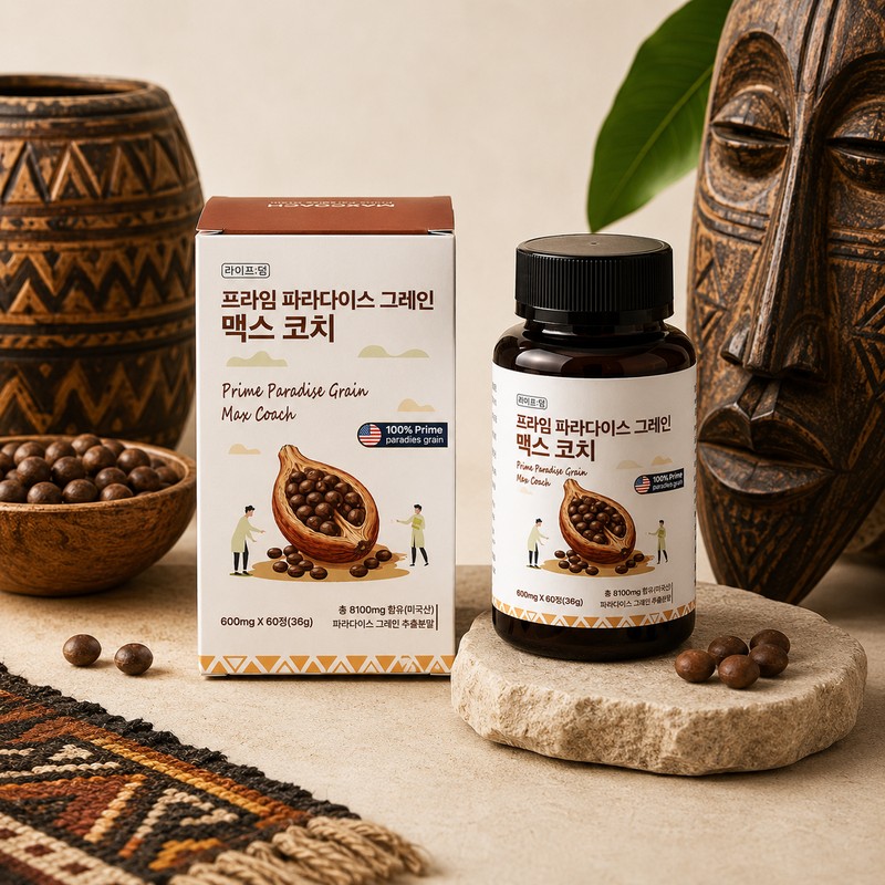 [정품] 미국산 파라다이스 그레인 버닝 프라임 맥스코치, 60정, 3개 [Genuine]