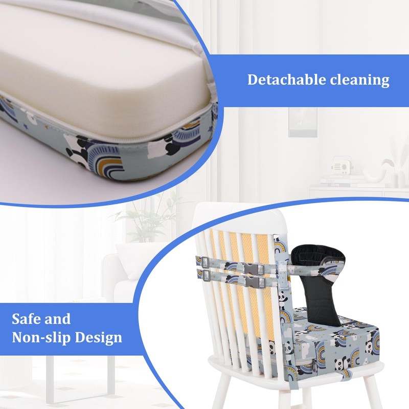 Booster Seat for Dining Chair, Toddler Harness