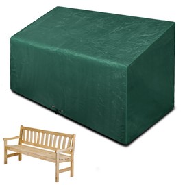 Funshot 2 Seater Garden Bench Cover, Waterproof, 134 x 66 x 63/89 cm, Garden Bench Cover, Protective Cover for Garden Bench, Garden Sofa, Anti-UV, Windproof, Tarpaulin for Garden Furniture