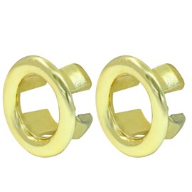 Jiozermi 2 Pcs Gold Sink Overflow Ring, Bathroom Sink Overflow Trim Ring Cap Sink Drain Cover Sink Basin Trim Overflow Cover