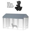 MDHAO 8' x 4' Dog Kennel Cover 600D Heavy Duty