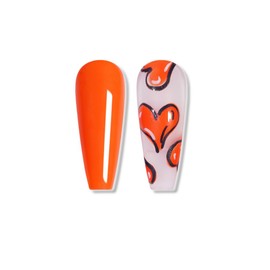 The Nail Pastry Gel Nail Polish- 1Pc Hot Girl Neon LED/Uv Nail Gel Polish Gift for Women & Girls (Neon Orange #52)