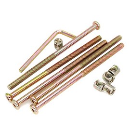 Antique Bed Bolts Hardware Replacement Parts, cSeao 10-Pack M6 120mm Socket Cap Bed Mounting Bolt for Furniture (M6 x 120mm)