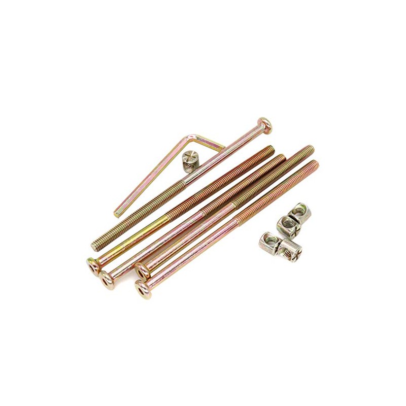 Antique Bed Bolts Hardware Replacement Parts, cSeao 10-Pack M6 120mm