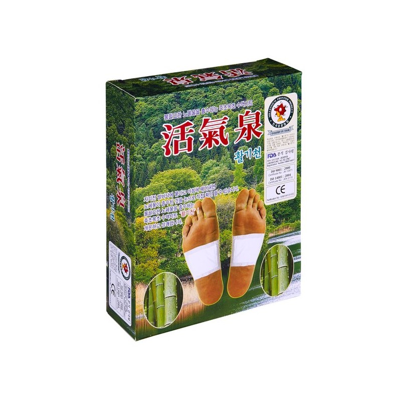 Hwalgi-cheon 발바닥패치 죽초목초 수액시트 활기천 6상자-180매/ 힐링!꿀잠! 발패치 Foot Patch