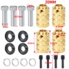 4PCS 12mm Wheel Hubs Hex Pins Adapter-Heavy Duty Brass(5-20mm) for