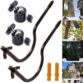 Pack of 2 Wildlife Camera Mounts with Universal Screw Connection 1/4-20 on the Wall Tree, 360° Wildlife Camera Tree Screw Durable Tree Tripod for Wildlife Camera, Hunting, Surveillance Camera