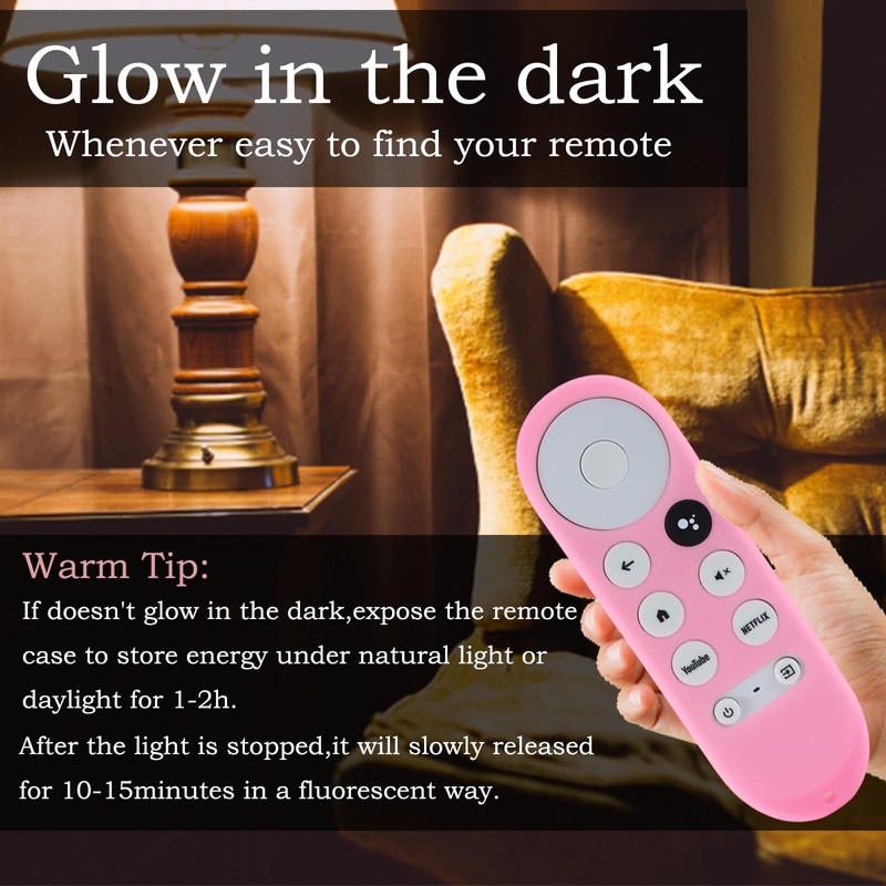 2Pack Gavyqier Remote Cover Compatible with 2020 Chromecast with Google