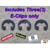 Poulan Craftsman Husqvarna Clutch Drum E-Clip Ring Set of Three(3)