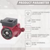 TOPWAY 3/4" NPT 110V Hot Water 3-Speed Circulation Recirculating Pump
