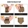 IDOGEAR Tactical Molle Dump Pouch Foldable Mag-Net Drawstring Recycle Pouch
