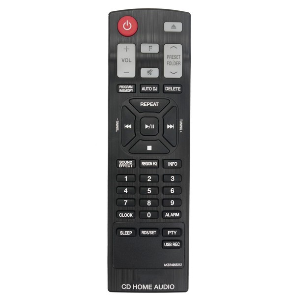 AKB74955312 Replacement Remote Compatible with LG Mini Hi-Fi System CM4560