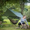Cushy Camper Premium Hammock with Rain Fly, Bug Net, Tree