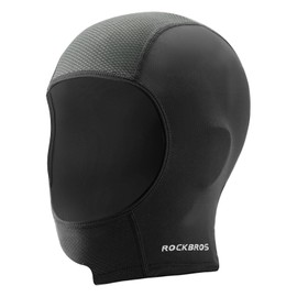 ROCKBROS Cooling Ice Silk Mask Skull Cap Helmet Liner Balaclava Mask UV Protection Under Helmet Liner Black