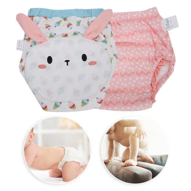 Learning Pants Cartoon Patch Cloth Diapers Baby Toilet Training Washable