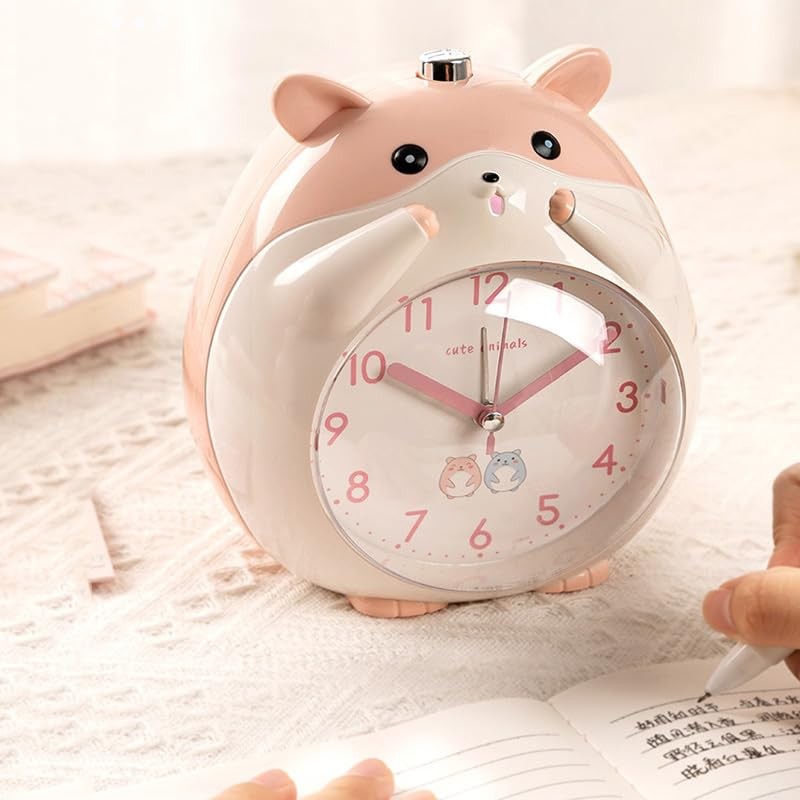 Alarm Clock, Loud Hamster, Alarm Clock, For Children, Analog Bell,