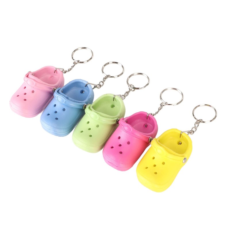 Ausla Schlüsselanhänger, Süßer Slipper, Mini-Schlüsselanhänger, 20 Stück, DIY, Flexibles Silikon,