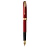 PARKER Sonnet Fountain Pen, Red Lacquer with Gold Trim, Medium