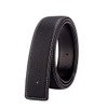 Vatee's Women's/Men's Real Leather Replacement Belt Strap No Buckle 1 1/2"(38mm) Wide 41" Long Black