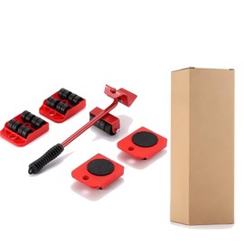 Stick Furniture Lifter with Wheels, 4 Pieces, Heavy Duty Furniture Lifter, Furniture Riser for Sofa, Washing Machine and Cabinets, Refrigerators