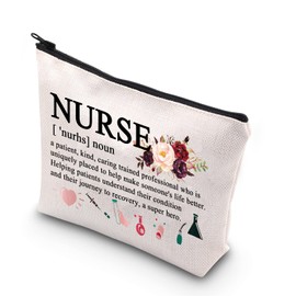 PLITI Nurse Definition Bag Nursing School Graduation Gift Nurse Appreciation Makeup Bag Nurse Practitioner Gift (Nurse definitionU)