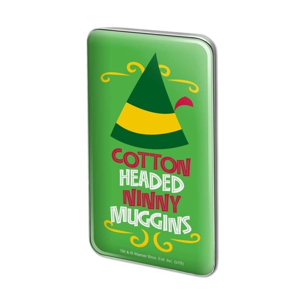 Elf Cotton Headed Ninny Muggins Metal Rectangle Lapel Hat Pin