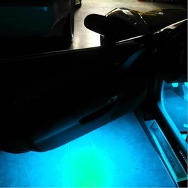 Corvette Under Door/Puddle LED Lighting Kit - Super Bright - C7 Stingray, Z51, Z06, Grand Sport, ZR1 (Aqua)