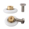 Qikuver Shower Door Roller, 4 Sets Shower Door Rollers Runners